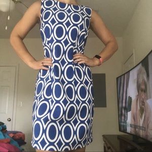 Alyx Blue and White Patterned Dress Size 4